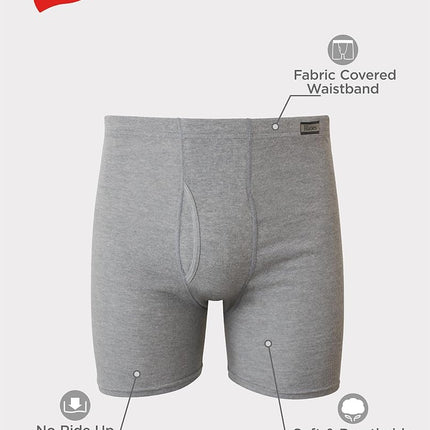 Hanes Ropa interior de hombre paquete de calzoncillos tipo bóxer, calzoncillo tipo bóxer de algodón ComfortSoft para hombre, transpirable que absorbe la humedad, paquete múltiple, surtido - Paquete de 6, Pequeño