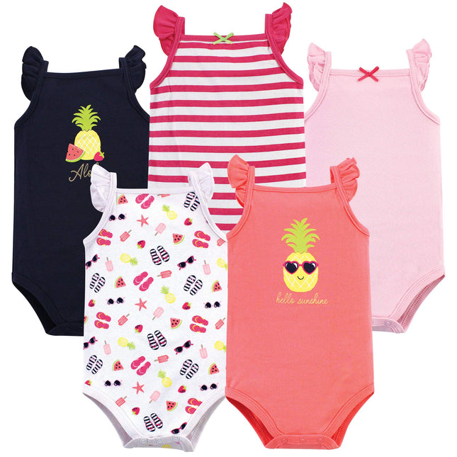 Hudson Baby Unisex Baby Cotton Sleeveless Bodysuit