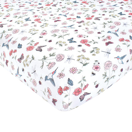 Hudson Baby Unisex Baby Cotton Fitted Crib Sheet, 