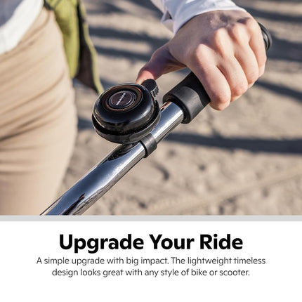Schwinn Classic Black Bike Bell, Bicycle Accessories, Kids and Adult Bikes, Easy Installation, Loud Ringing Sound