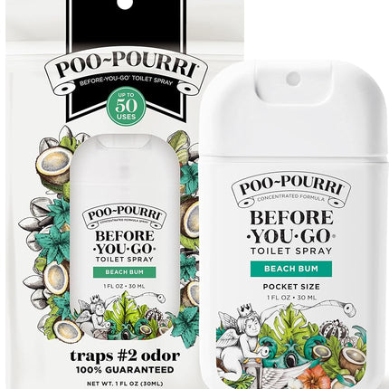 Poo-Pourri Before-You-Go Toilet Spray, Beach Bum, 