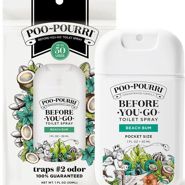 Poo-Pourri Before-You-Go Toilet Spray, Beach Bum, 