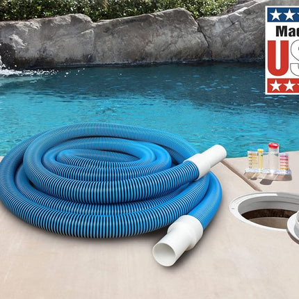 Poolmaster 33435 Heavy Duty In-Ground Pool Vacuum Hose with Swivel Cuff for In-Ground Pools, 1-1/2-Inch by 35-Feet,Neutral