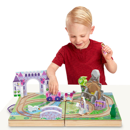 Melissa & Doug Wooden Take-Along Tabletop Kingdom