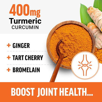 Better Turmeric 3-Pack Inflammation Supplement for Extra Strength Joint Support, Featuring HydroCurc Turmeric Curcumin with Black Pepper for Superior Absorption, Force Factor, 180 Soft Chews