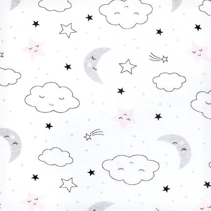 Hudson Baby Unisex Baby Cotton Fitted Crib Sheet, Dreamer, One Size