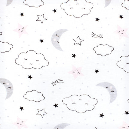 Hudson Baby Unisex Baby Cotton Fitted Crib Sheet, Dreamer, One Size
