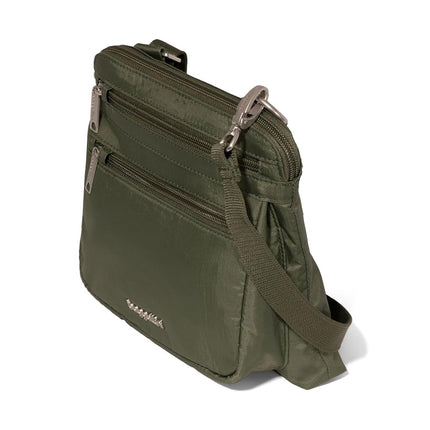 Baggallini Securtex Anti-Theft Crossbody, Thyme, One Size