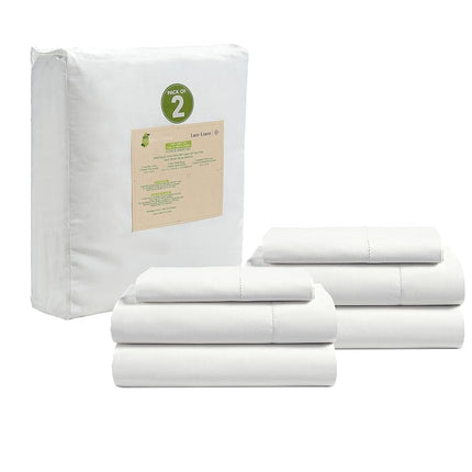 LANE LINEN Twin Sheet Set 100% Organic Cotton Cool