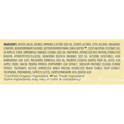 SheaMoisture Leave In Conditioner Conditioner For Hair Jamaican Black Castor Oil To Soften and Detangle Hair 20 oz