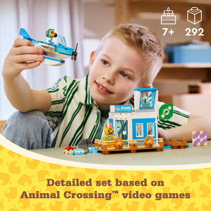 LEGO Animal Crossing Fly with Dodo Airlines Airport Playset, Kids� Airplane Toy and Pilot Minifigure Inspired by The Video Game Series, Gift for Girls and Boys Ages 7 and Up, 77051
