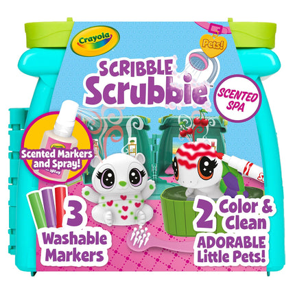 CRAYOLA Scribble Scrubbie Pets Scented Spa, Features Scented Markers