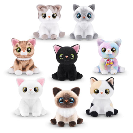 Pets Alive Smitten Kittens Mooloo, Surprise Kitten Plush, Ultra Soft Plushies, Interactive Toy Pets, Electronic Pet Kitten, Ages 3+ (Mooloo)