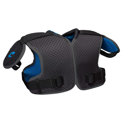 CHAMPRO 7-Series Football Shoulder Pad, Black, Blue, X-Large
