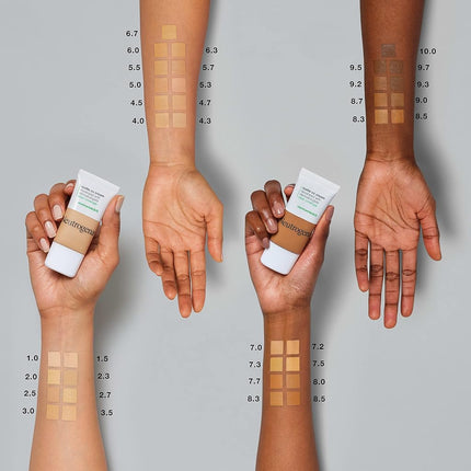 Neutrogena Clear Coverage Flawless Matte CC Cream, Full-Coverage Color Correcting Cream Face Makeup with Niacinamide (b3), Oil-, Fragrance-, Paraben- & Phthalate-Free, Nougat 4.3, 1 oz