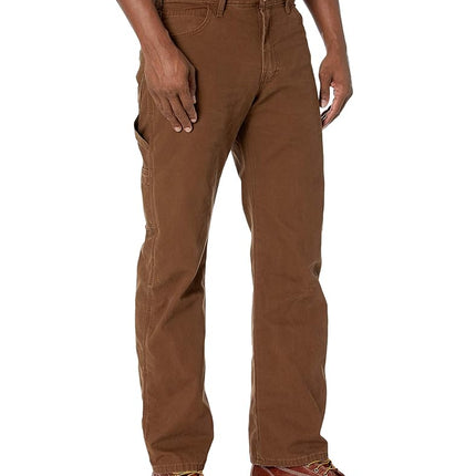 Dickies Men's Relaxed Fit Straight Leg Carpenter Duck Jeans Work Utility Pants, Timber, 38W 32L UK