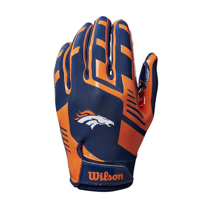 Gants de football extensibles Wilson NFL - Junior, Broncos de Denver