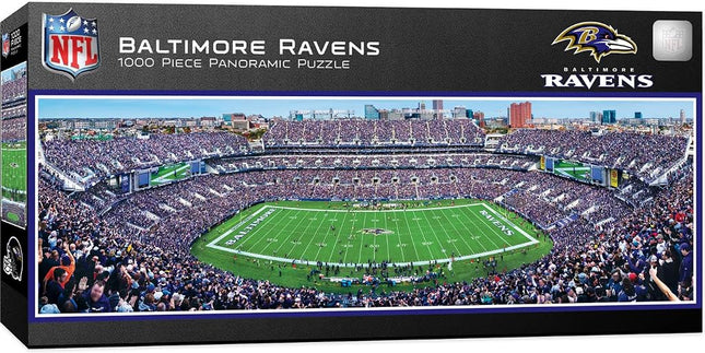Master Pieces NFL Baltimore Ravens Panoramic Stadium Puzzle (1000-Piece)