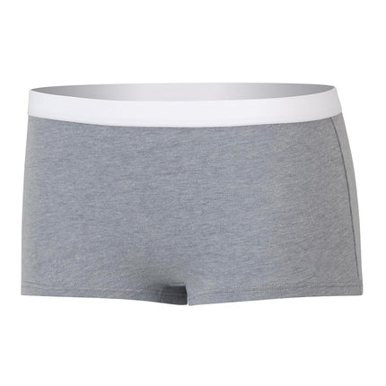 Hanes Ropa interior original para niñas, bóxer y hipster de algodón elástico, paquete de 6, beige/gris/negro - bóxer, 12