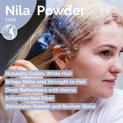 Fatima's Garden Pure Nila Indigo Powder 100g - Natural Moroccan Face & Hair Care Powder for Exfoliating and Moisturizing