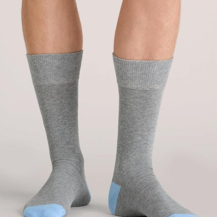 Ted Baker Men's 3 Pack Pattern Crew Dress Socks, Blue Bell/Pink Heather/Charcoal, One Size