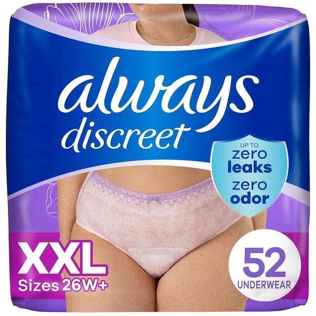 Always Discreet Adult Incontinence Underwear for W