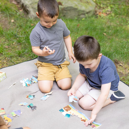 Melissa & Doug Lote de 2 rompecabezas de 24 piezas de los Parques Nacionales Yellowstone y Gran Cañón para niños y niñas de 3 años en adelante