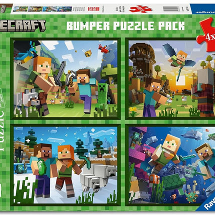 Ravensburger - Minecraft Bumper Pack 4x100p