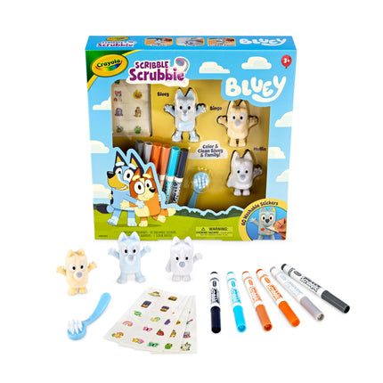 Crayola Scribble Scrubbies Deluxe Bluey Playset (3