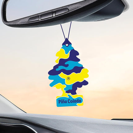 Little Trees Air Fresheners Car Air Freshener. Hanging Tree Provides Long Lasting Scent for Auto or Home. Piña Colada, 24 Air Fresheners