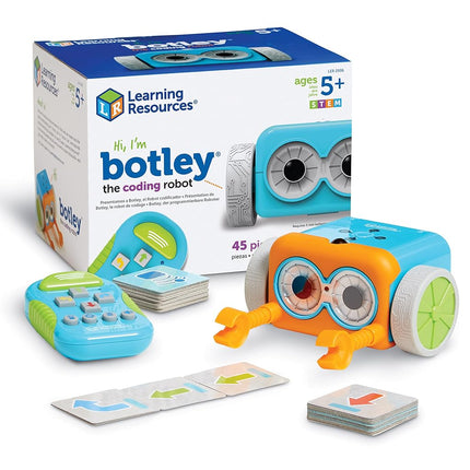 Learning Resources LER2936 Botley The Coding Robot, Coding STEM Toy, 45 Piece Coding Set, Ages 5+, Multicolor