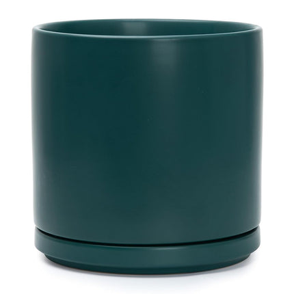 D'vine Dev 10 Inch Ceramic Planter Pot, Teal, 94-O