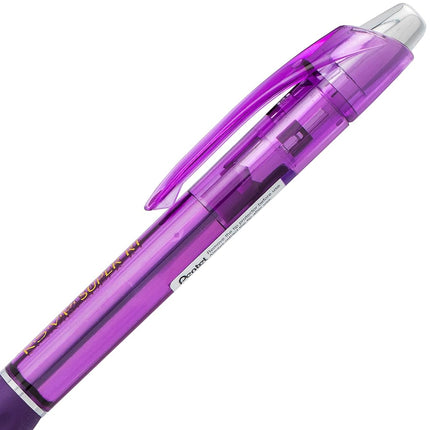Bolígrafo Pentel RSVP Super RT, (1.0 mm) trazo medio, tinta violeta, caja de 12 (BX480-V)