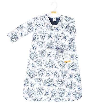 Hudson Baby Gigoteuse unisexe à manches longues en fausse fourrure, couverture portable, Toile bleue, 18-24 mois