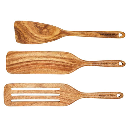 Ensemble de 3 ustensiles de cuisine Rachael Ray en bois d'acacia