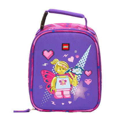 LEGO CHARACTER Lunch Box, Insulated Soft Reusable Lunch Bag Meal Container for Boys and Girls, Perfect for School or Travel, Meal Tote - BUTTERFLY GIRL, Butterfly Girl, One Size, Lunch Box