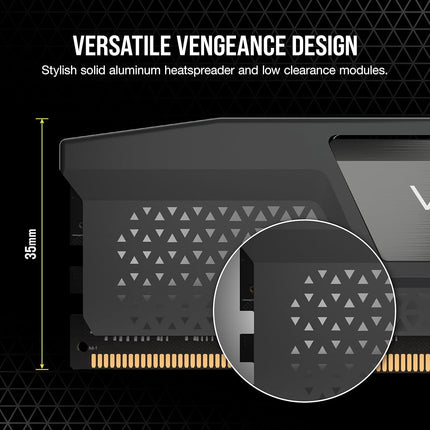 CORSAIR VENGEANCE DDR5 32GB (2x16GB) DDR5 Up to 6000MHz CL30 AMD EXPO Intel XMP iCUE Compatible Computer Memory – Grey (CMK32GX5M2B6000Z30)