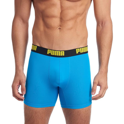 PUMA Men's 3 Pack Performance boxer briefs, Bright Blue, L UK