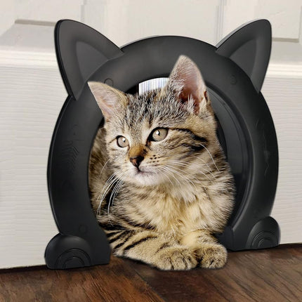 IKUSO Cat Door Interior Door,Hidden Pet Litter Box