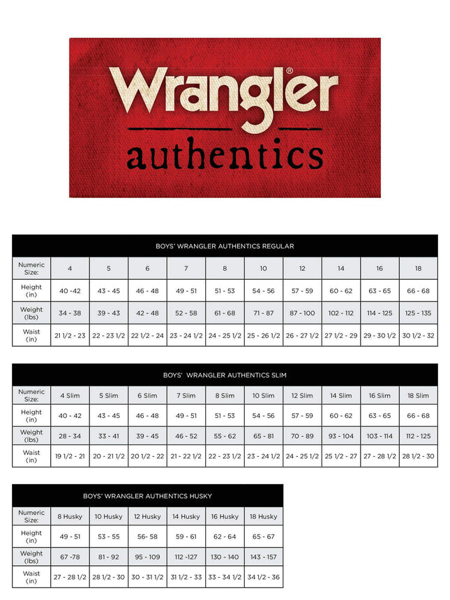 Wrangler Authentics Boys’ Classic Cargo Pant, Desert, 4