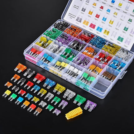 Nilight 372 PCS Car Fuses Assortment Kit Standard Mini LP Mini Micro2 Blade Fuse ATO ATC APS ATS APR 2A 5A 7.5A 10A 15A 20A 25A 30A 35A Replacement Fuses for Cars Trucks RVs