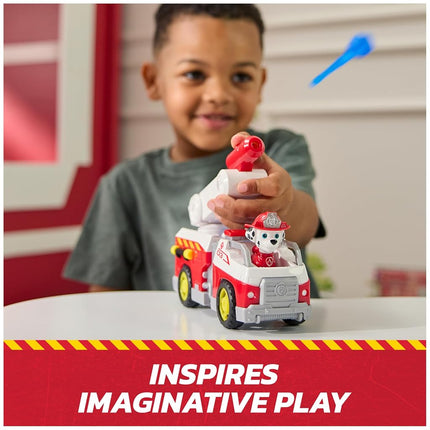 PAW Patrol Fire Rescue: Marshall Rescue Fire Engine with Action Figure & Projectile Launcher & Toy Truck, Kids Toys for Boys & Girls Ages 3 and Up