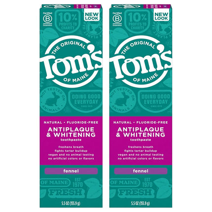 Tom's of Maine Natural Fluoride-Free Antiplaque & 