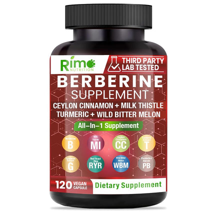 Berberine Supplement 1500mg with Ceylon Cinnamon, 