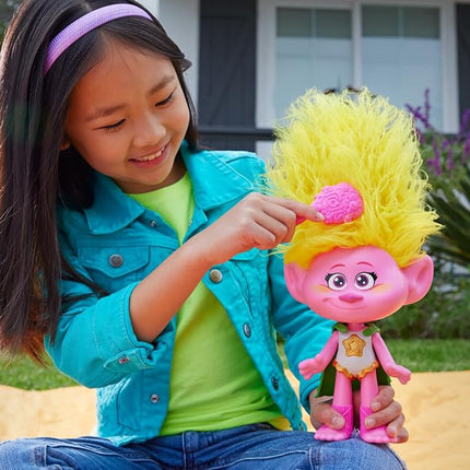 DreamWorks Trolls Band Together Rainbow HairTunes Viva Doll, Doll & Cape Accessory with Light-Up Hair, Music & Sounds, Gift for Ages 3 Years Old & Up, HNF21