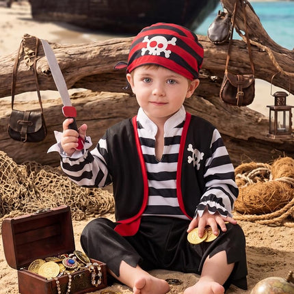 Spooktacular Creations Halloween Baby Pirate Costume, Infant Pirate Outfit Set for Toddler Pretend RolePlay Dress Up Party