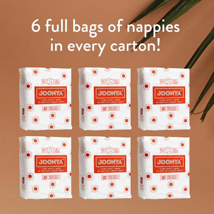 JOONYA Baby Nappies, Non-Toxic, Slim & Soft, Size 4 L (7-14 kg)