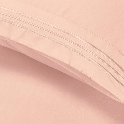 Elegant Comfort Luxury 4-Piece Bed Sheet Set - Luxury Bedding 1500 Premium Hotel Quality Microfiber, Wrinkle Resistant Cool and Breathable, Easy Elastic Fitted, Full, Blush Pink