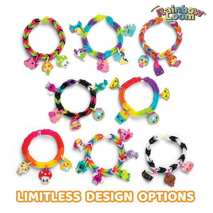 Bandai Rainbow Loom Mega Combo Set - Bracelet Making - Loom with 5600 Rubber Bands - Charms and Beads - CD00101 Medium