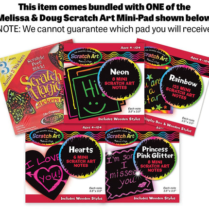 K's Kids Fish and Count Learning Game + FREE Melissa & Doug Scratch Art Mini-Pad Bundle